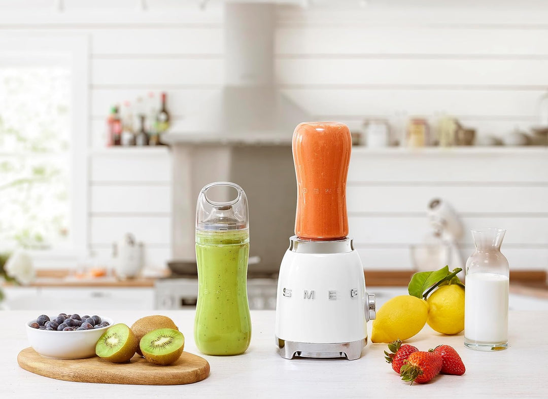 Smeg PBF01WHEU Mixer aus Edelstahl, weiss, Weiss
