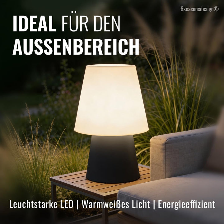 Light Life Leuchtobjekt Lampe "Anthrazit" 60 cm (Solar) Indoor & Outdoor, Anthrazit