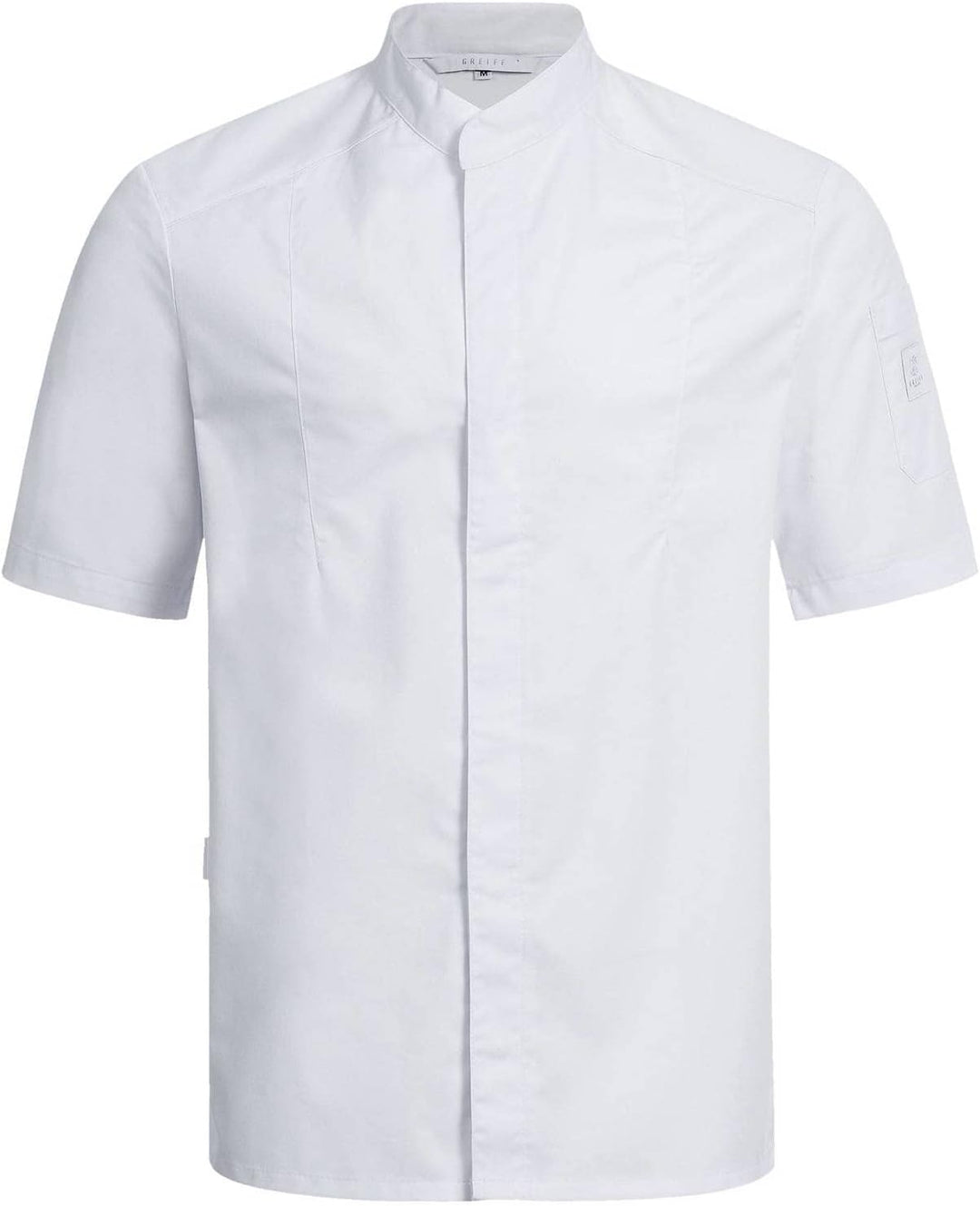 Greiff Grösse S gastro moda Herren Cuisine Premium Kochjacke Halbarm Regular Fit Weiss Modell 5573