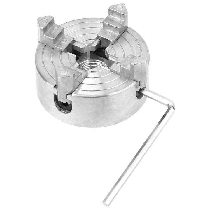 Z011A Vierbackenfutter, Zinklegierungs Drehfutter CNC Fräsbohrwerkzeug für Mini-Metalldrehmaschine