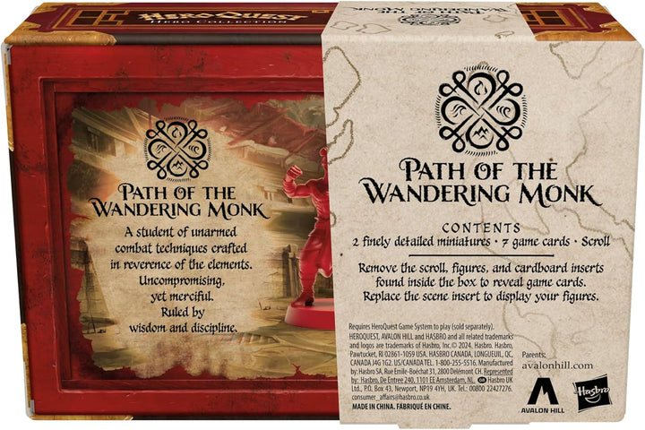 Hasbro Gaming HeroQuest Hero Collection Path of The Wandering Monk Figuren | Enthält 2 detaillierte