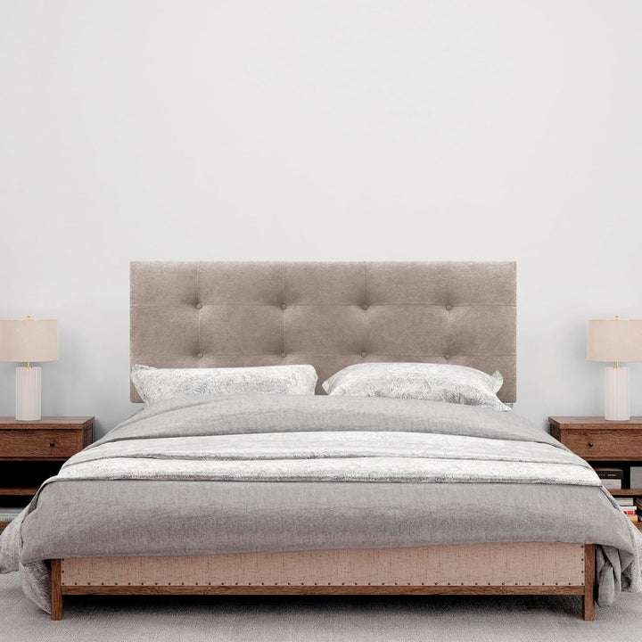 DHOME Kopfteil, gepolstertes Bett Kopfteil 8cm dick. Gepolstertes Kopfteil ACUALINE Stoff und Kunstl