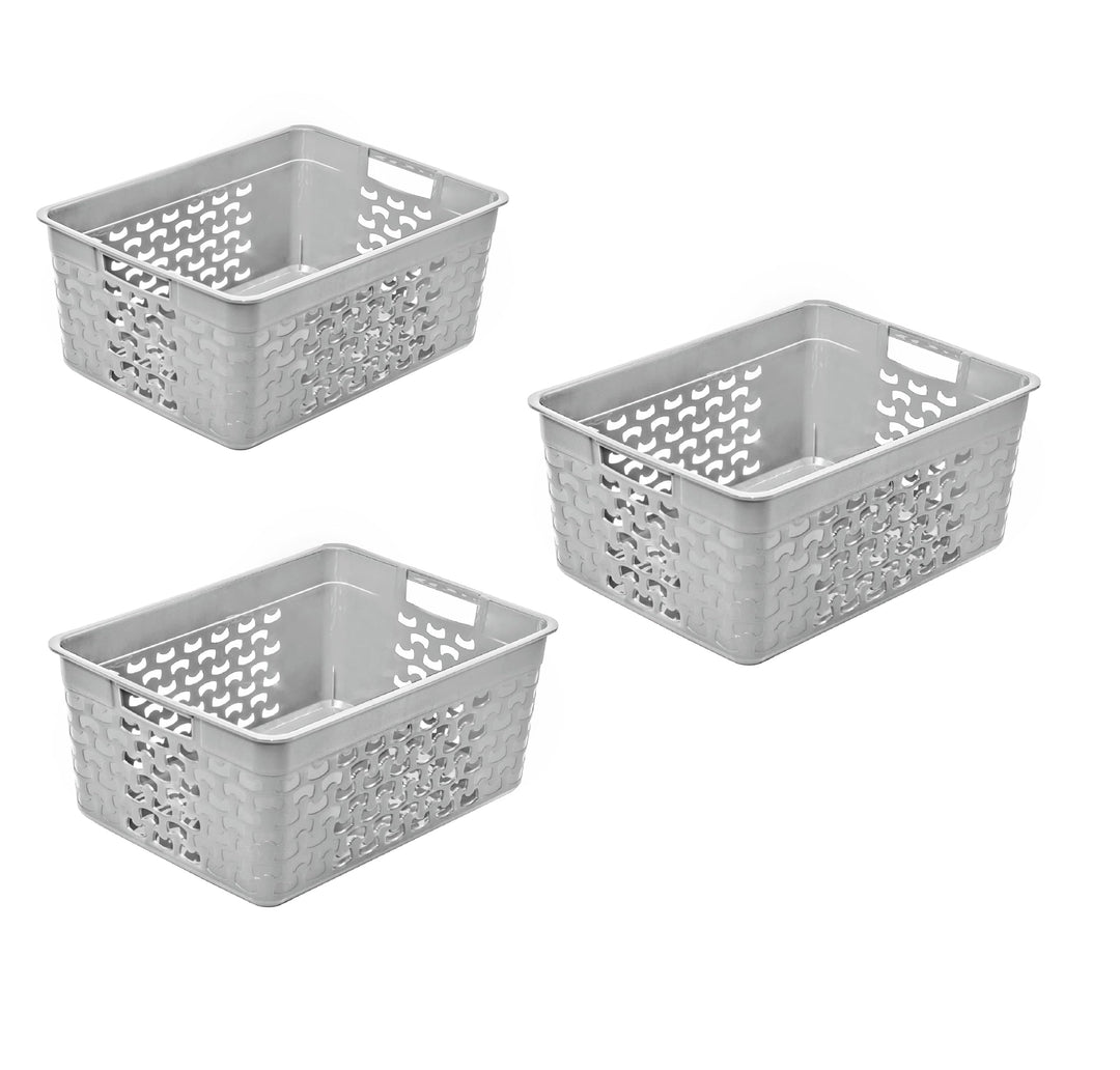 BranQ Home essential Universeller, multifunktionaler, Aufbewahrungskorb in Cotton Design, BPA-frei K