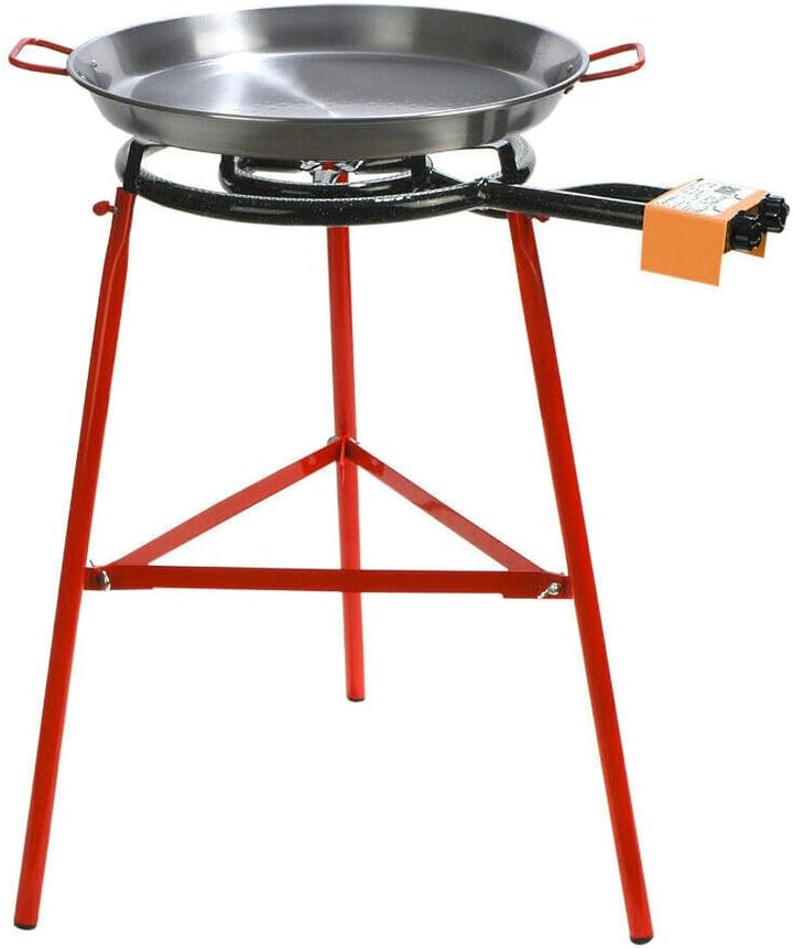 Garcima Tabarca Paella-Pfannen-Set mit Brenner, 50,8 cm Karbonstahl Outdoor-Pfanne und verstärkte Be