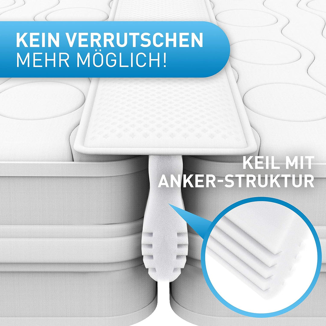 FLIPLINE Liebesbrücke für Matratzen mit rissfestem Bezug NEUHEIT 2022 [200x18cm] für Familien & Paar