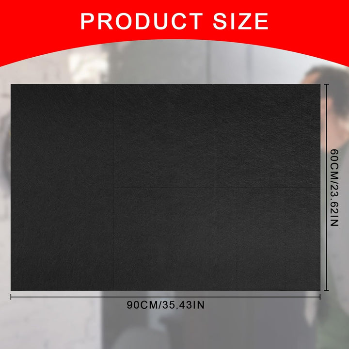 Dartscheibe Wandschutz Schwarz 600×900×12mm – Dart Surround Schutzmatte, Selbstklebende Dartscheiben