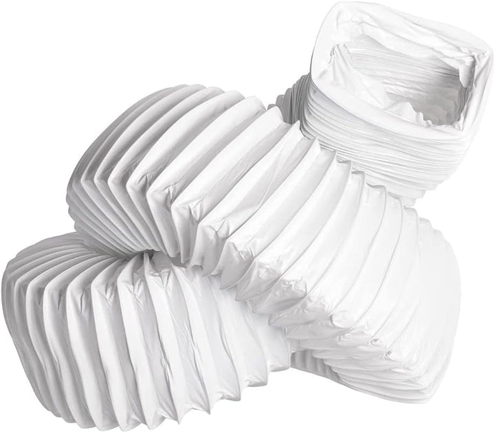 Steinberg14 Weiss 110x55mm / Länge 3 Meter Abluftschlauch PVC Flexibel Schlauch für Klimaanlagen - D