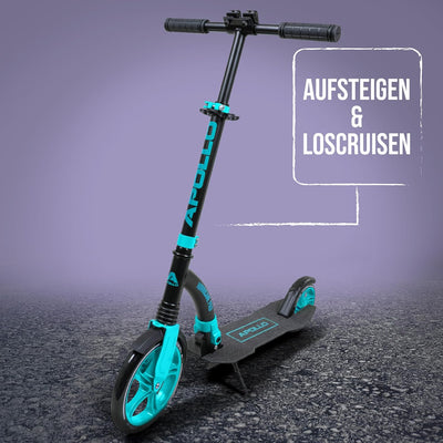 Apollo 230mm Giant XXL Wheel City-Scooter - Hurricane, Roller mit Federung für Erwachsene, klappbar