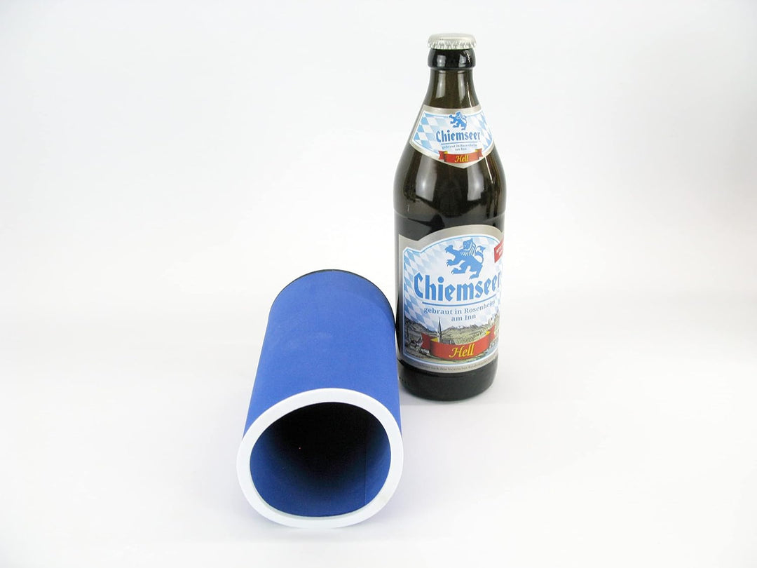 4er Set Bayrische Biere blau - Getränkekühler - Bierkühler - Flaschenkühler für alle genormten 0,5L