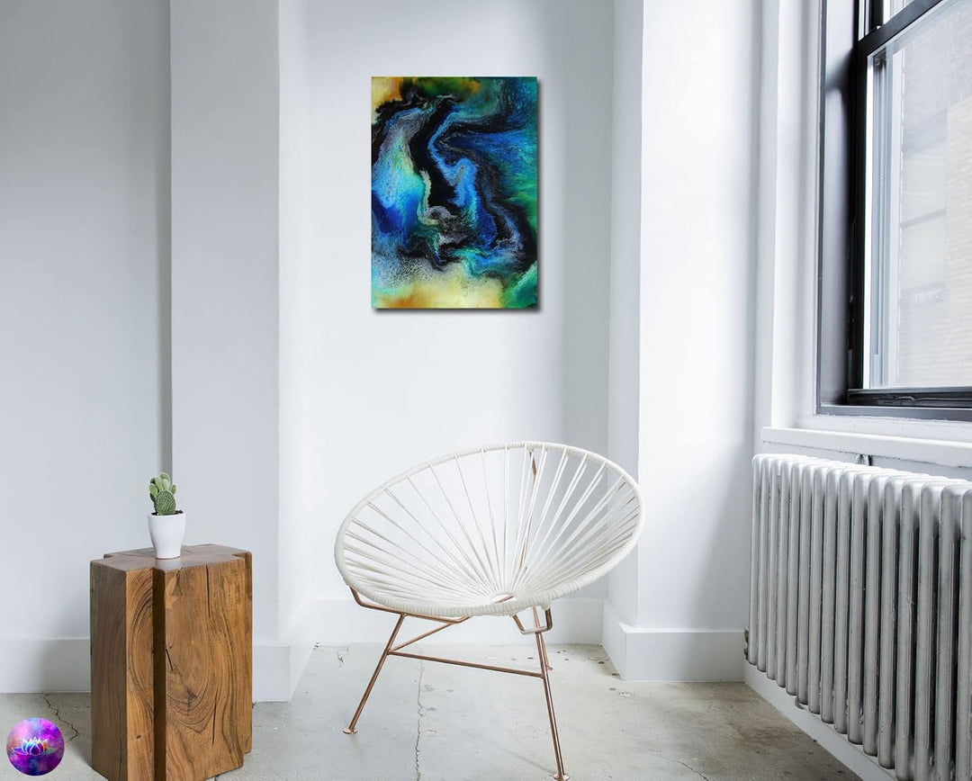 Original Gemälde Abstrakte Malerei - moderne hochglanz Wandbilder - Resin Art Kunst Bild Harz Unikat