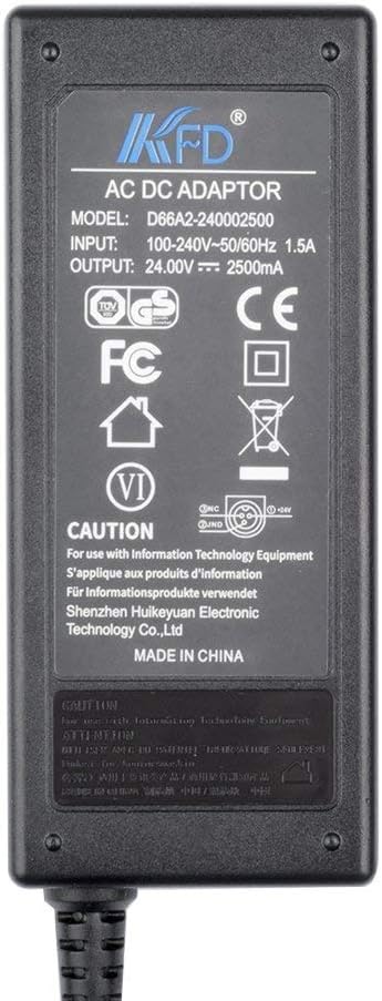 KFD Netzteil 24V 2,5A Ladegerät Ladekabel für Epson PS-180 Bondrucker PS-170 TM-T20III Epson Adapter