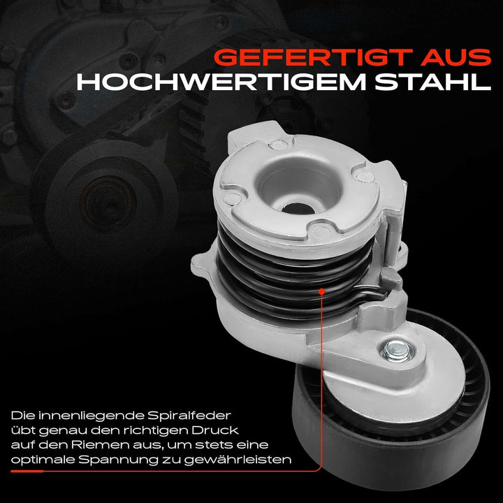 Frankberg Spannrolle Riemenspanner für 3er E46 5er E39 E60 E61 7er E65, E66, E67 X3 E83 X5 E53 Z4 Ro