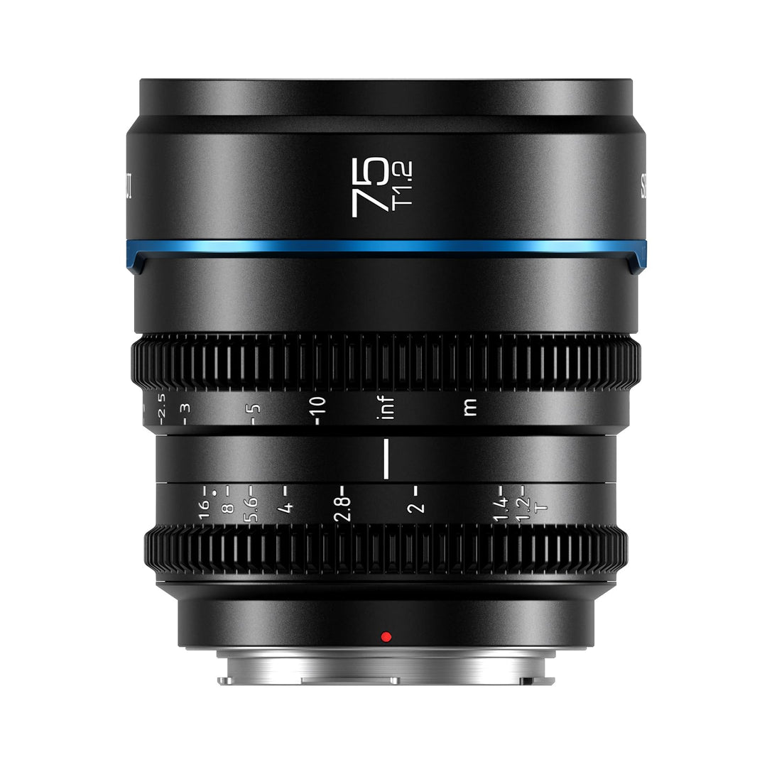 SIRUI Night Walker 75 mm T1.2 S35 Teleobjektiv Cine Objektiv, grosse Blende, manueller Fokus, MS75M-