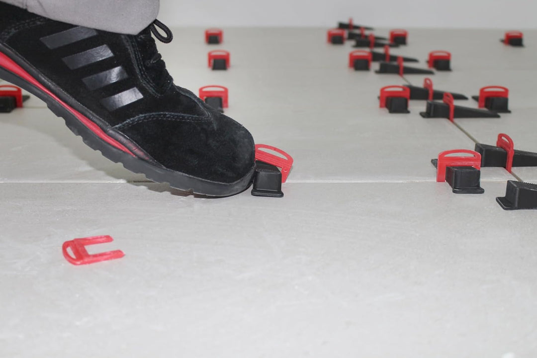 RUBI | Fliesennivelliersystem | 100 Nivellierkeile + 100 Kabelbinder 1,5 mm für Keramik zwischen 3 u