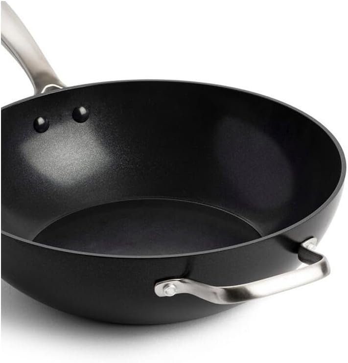 Greenpan aluminium wok pfanne 30cm schwarz cc003111-001