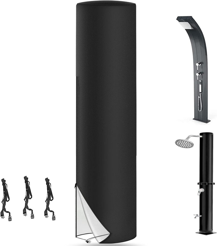 LMYDIDO Schutzhülle für Solardusche, 420D Wasserdicht UV-Schutz Garten Solarduschen Abdeckung, Garte