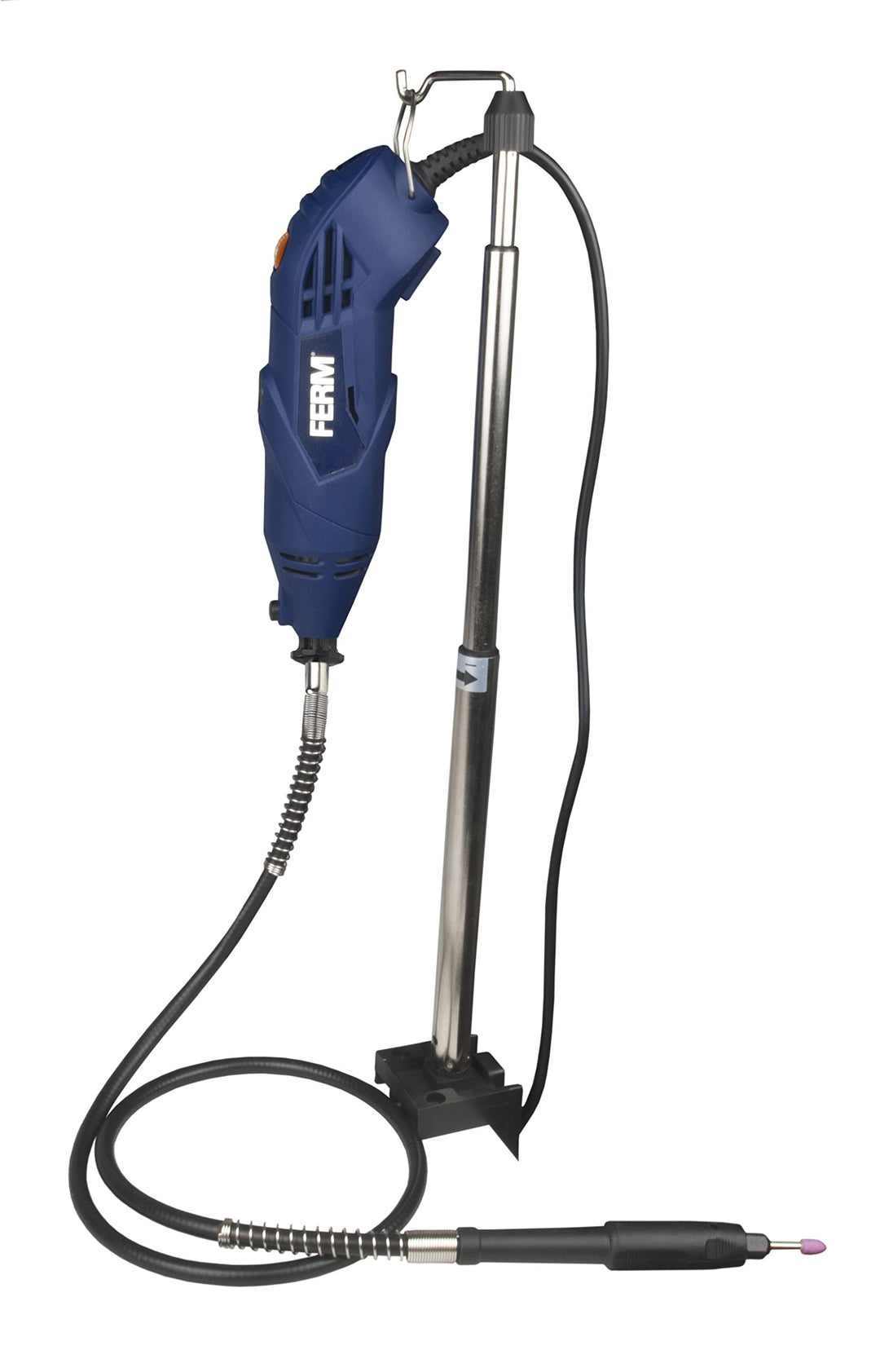 FERM Combitool 160W – Multifunktionswerkzeug mit Tischständer, flexibler Welle und 40 Zubehörteilen,