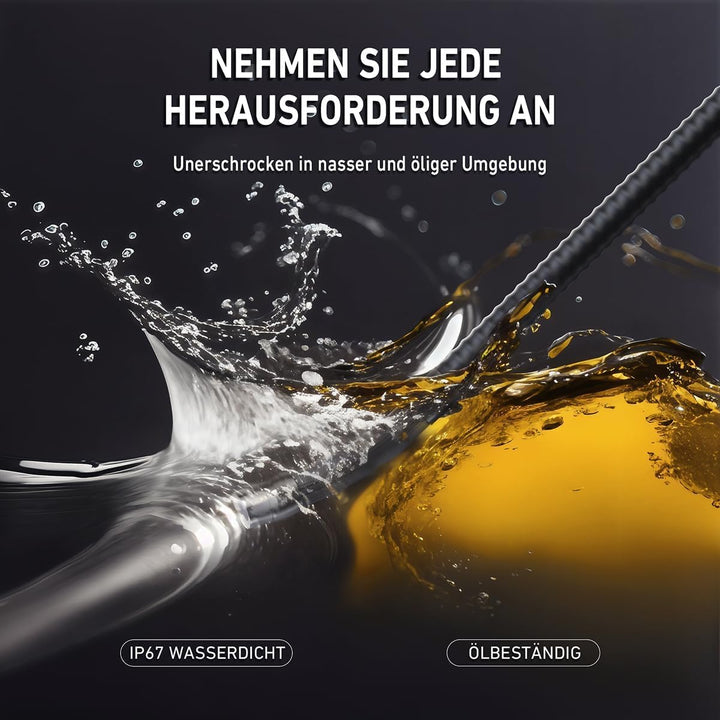 Ralcam Endoskopkamera mit Licht Endoscope Camera - Endoskop 8,5 mm Inspektionskamera 4,3" HD 1080P R