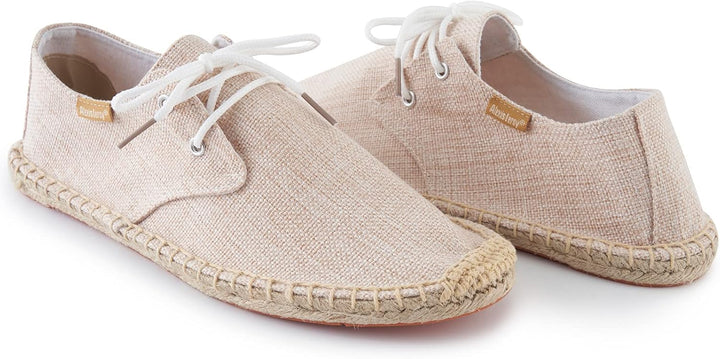 Alexis Leroy Lace Up Herren Espadrilles, 41 EU Aprikose 22ss