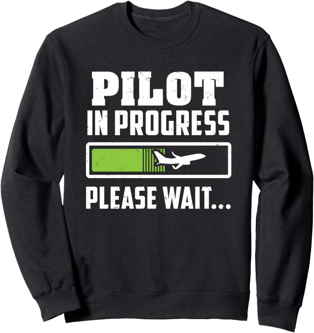 Pilot Ausbildung - Fliegen lernen Flugzeug Piloten Sweatshirt