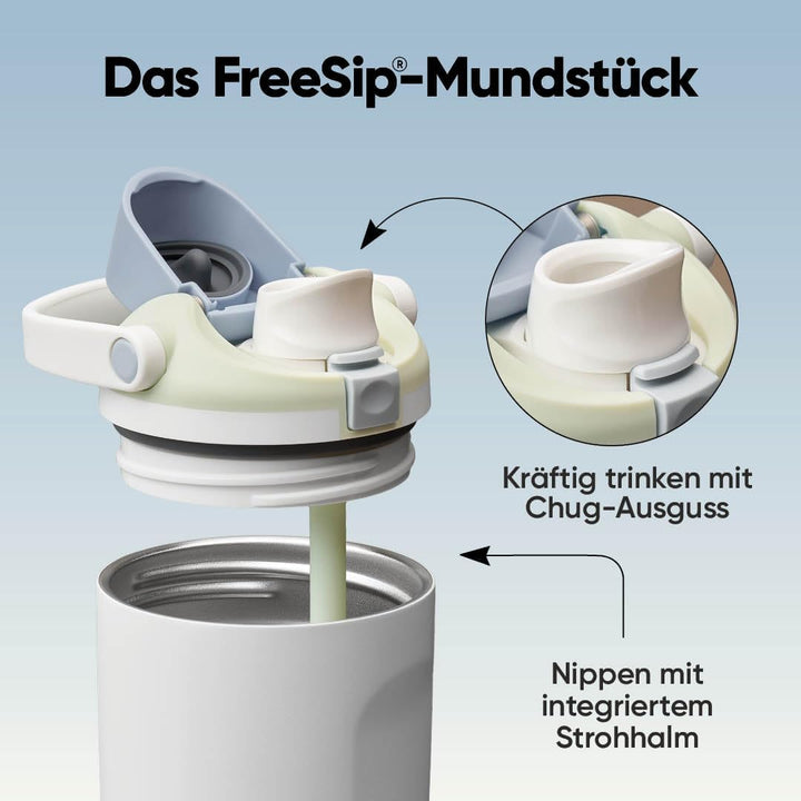 Owala FreeSip Sway Isolierte Edelstahl Trinkflasche mit Strohhalm und 2‑in‑1‑Trinköffnung, 1185ml, i