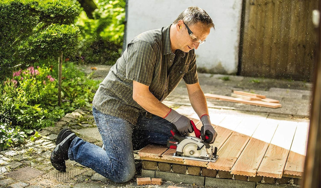 Einhell Akku-Handkreissäge TE-CS 18 Li-Solo Power X-Change (Lithium-Ionen, Staubabsaugadapter, Spind