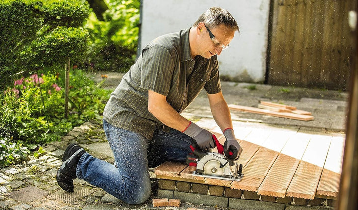 Einhell Akku-Handkreissäge TE-CS 18 Li-Solo Power X-Change (Lithium-Ionen, Staubabsaugadapter, Spind