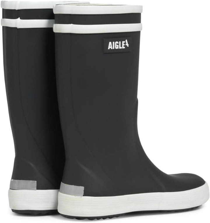 Aigle Unisex Kinder Lolly Pop 2 Gummistiefel 25 EU Marineblau Weiss, 25 EU Marineblau Weiss