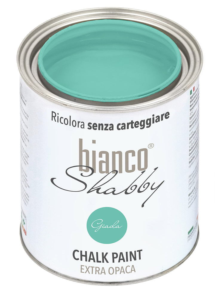 bianco Shabby® Giada Kreidefarbe Wasserbasis für Alle Oberflächen einfach zu verarbeiten ohne schlec