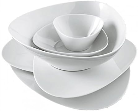 Alessi 6 Stück Dessertteller weiss Colombina