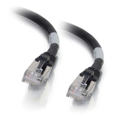 C2G 3M Schwarz CAT6A Ethernet Gigabit LAN Netzwerk Kabel (RJ45) Nickel Plated and Copper Braided Pat