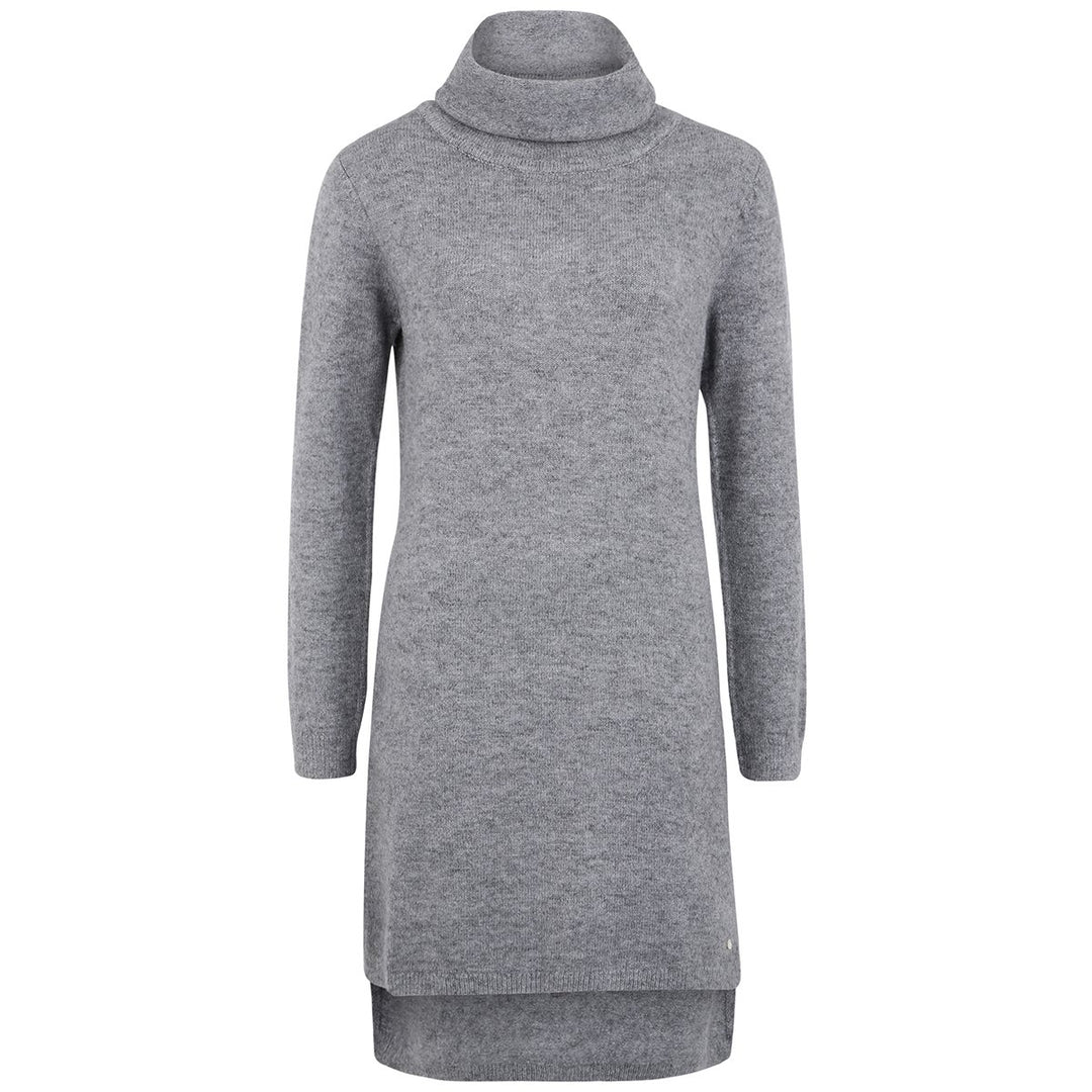 Deik&Dunes NOLA - Strickkleid mit Rollkragen in grau meliert, Grösse L