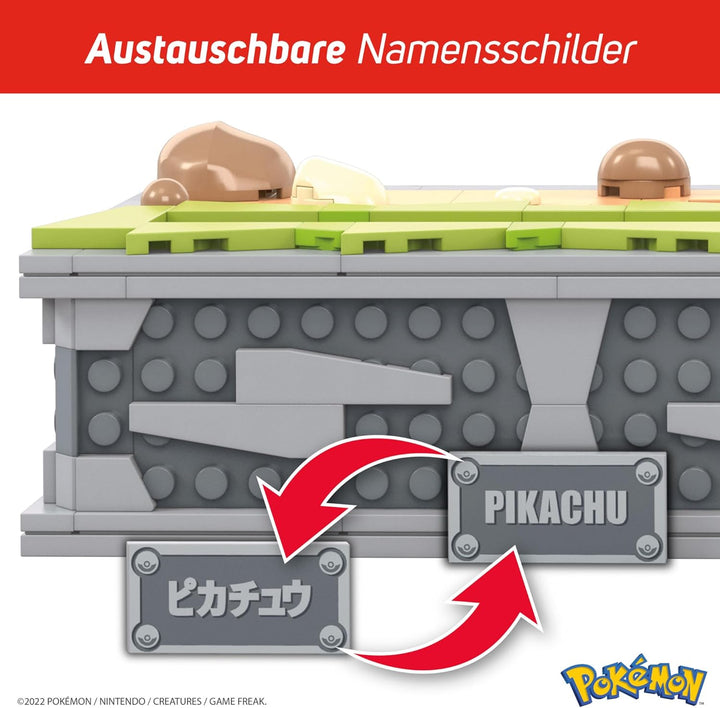 Mega Construx HGC23 - Pokémon Motion Pikachu, bewegliches Bauset, Sammler-Figur mit 1095 Teilen, Kon