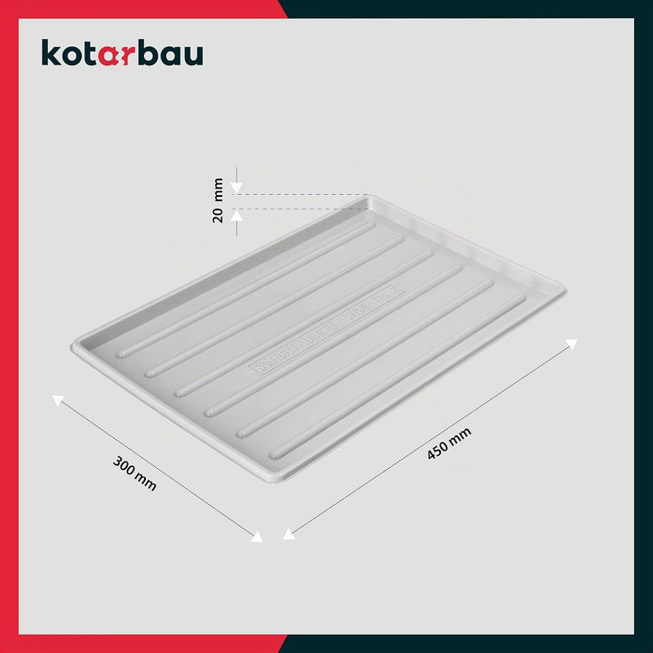 KOTARBAU® 3er Set Schuhabtropfschale - 45 x 30 cm - Abtropfmatte für nasse Schuhe - Schuhablage für