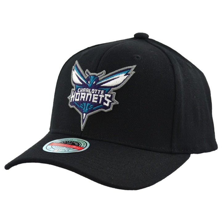 Mitchell & Ness NBA Team Logo Snapback Cap Charlotte Hornets Black
