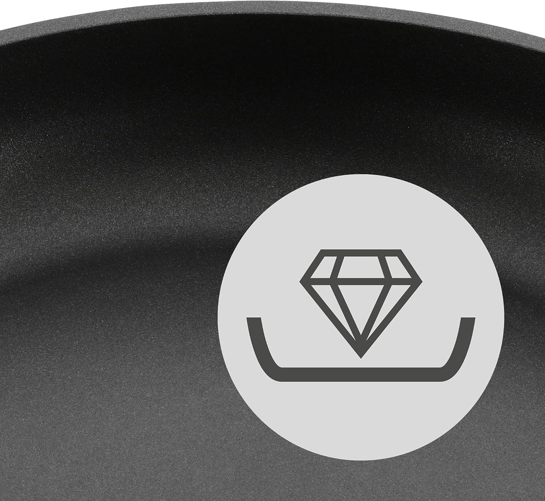 WMF PermaDur Excellent Bratpfanne Induktion 20 cm, Aluminium beschichtet, Kunststoffgriff mit Flamms