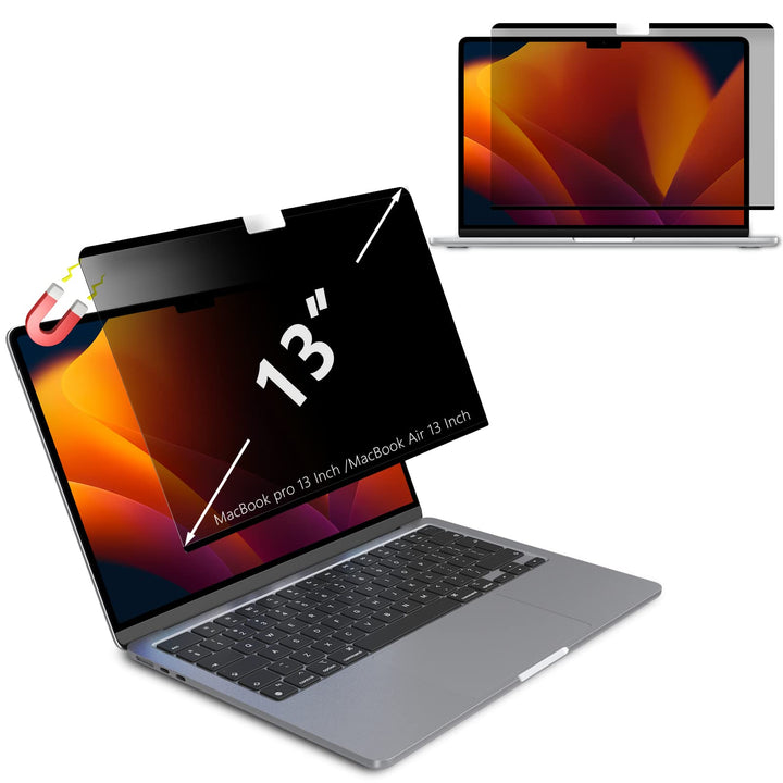 LanQii Magnetischer Blickschutzfilter für MacBook Pro 13 Zoll (2016-2022 M1/M2), Privacy Filter Anti