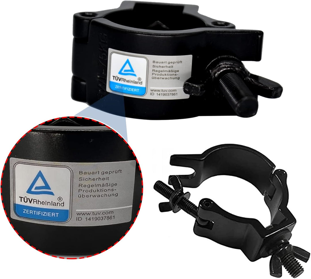 Truss Clamp-JLTPH 5 Stück Heavy Duty 32-35 mm Bühnenbeleuchtung Haken Klemme/Lautsprecher Ständer be