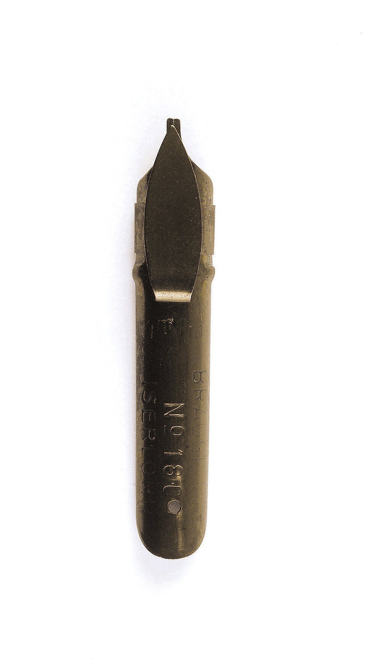 Brause 18010B Packung, mit 50 Feder Bandzug, 1 mm, ideal für gotische Buchstaben, ideal für die Kall