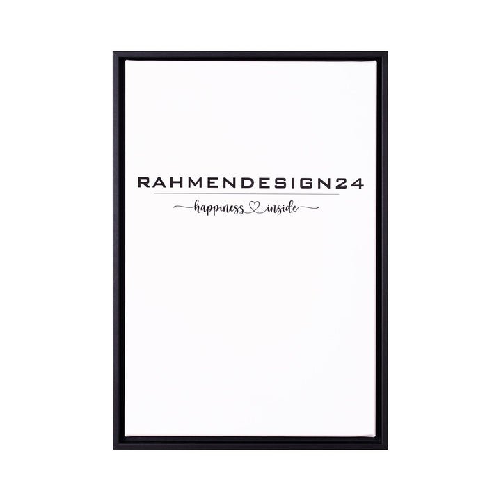 Rahmendesign24 Schattenfugenrahmen Oslo für Keilrahmenbilder und Leinwände 48x68 Schwarz (matt) Scha