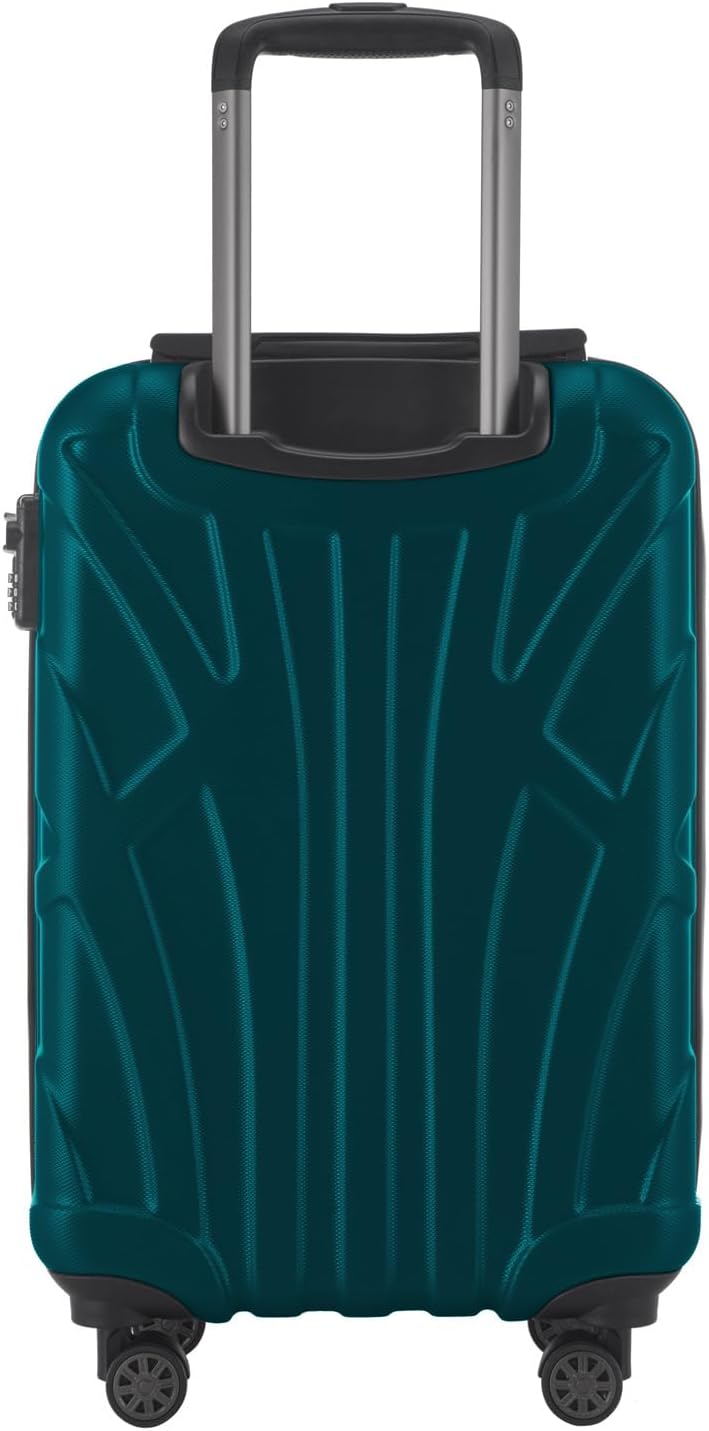 suitline Handgepäck Hartschalen-Koffer Koffer Trolley Rollkoffer Reisekoffer, TSA, 55 cm, ca. 34 Lit