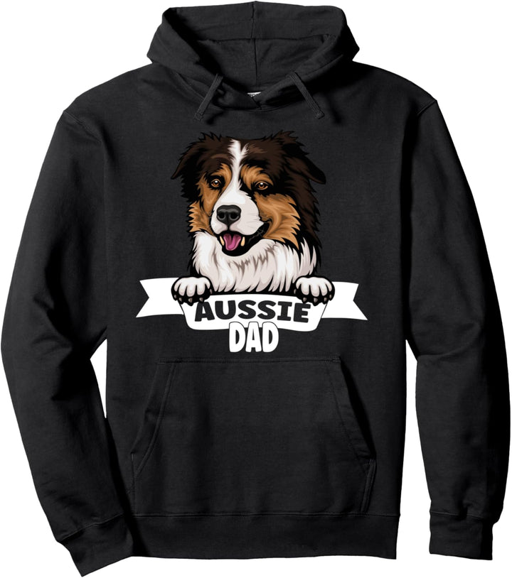 Stolzer Aussie Dad - Für alle Australian Shepherd Papas Pullover Hoodie
