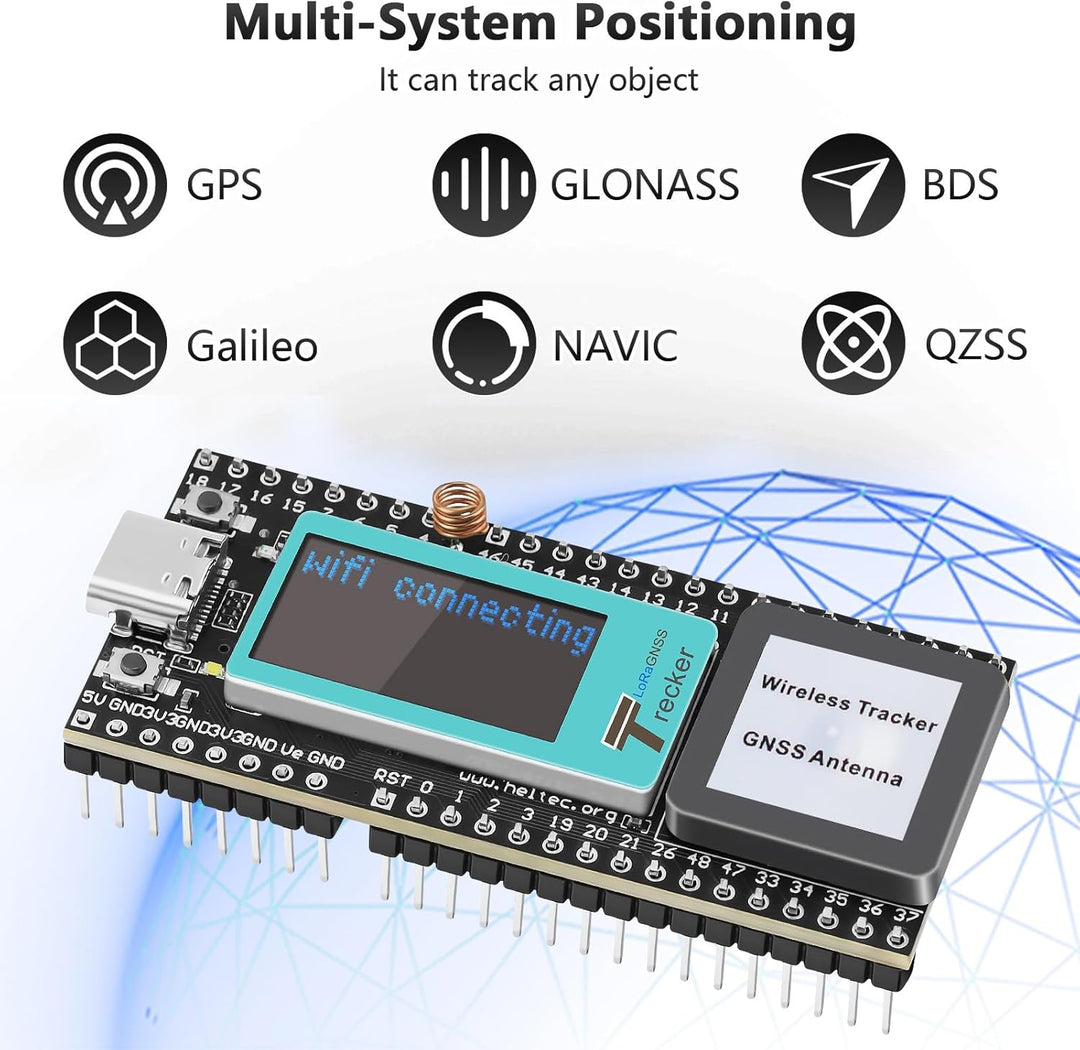Wireless Tracker mit ESP32 LCD Display Binghe 868Mhz Wireless Tracker Unterstützt WiFi Bluetooth/LoR
