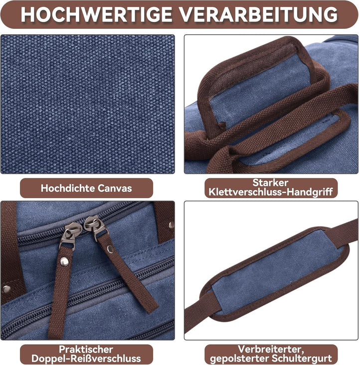 DORRISO Mode Herren Reisetasche Grosse Kapazität Erweiterbar Sporttasche 40L Elegant Handgepäck Tasc