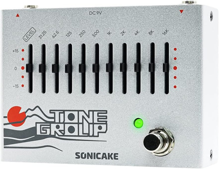 SONICAKE EQ Equalizer Gitarren Effektpedal 10-Band Tone Group, EQ Equalizer