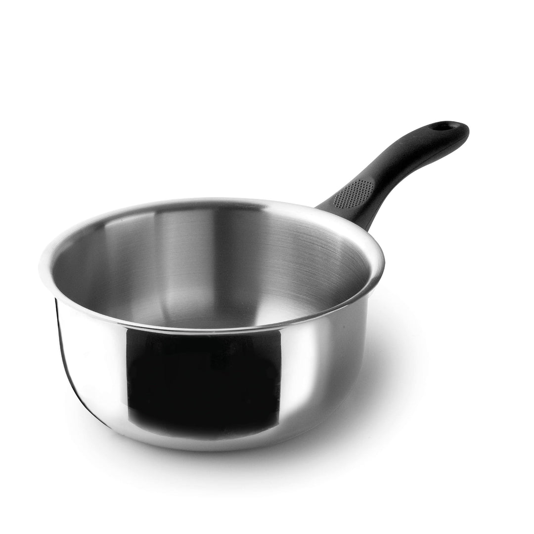 Lacor - 31218 - Garinox Gerader Topf, Edelstahl, glänzend poliert, ergonomischer Bakelitgriff, 2 Lit