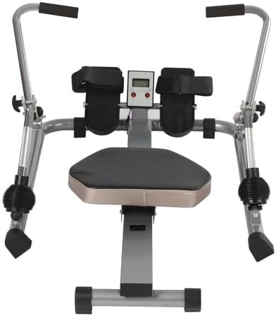 Rudergerät Klappbar mit 12 Widerstand Einstellbares Heimrudergerät LCD-Monitor Fitnessgerät Belastun