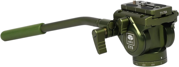 SIRUI CT04+CT5 Kamerastativ Set, Leichtes Aluminium-Stativ mit 360° Panoramakopf, umkehrbarer Mittel