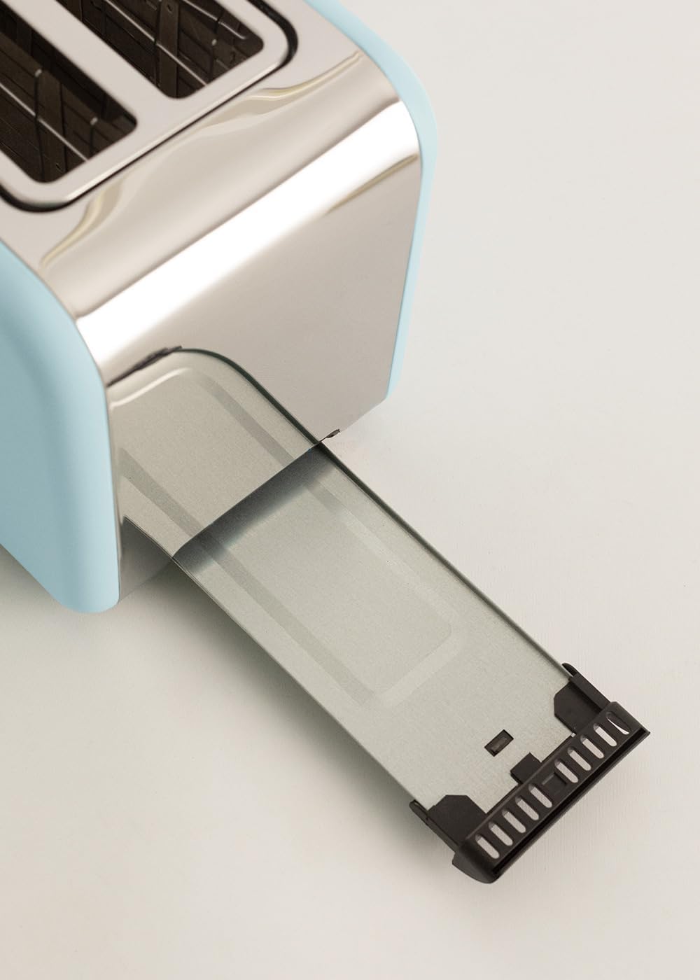 CREATE/TOAST RETRO XL/Toaster Pastellblau / 6 Leistungsstufen, Krümelschublade, Thermostat, Auftauen