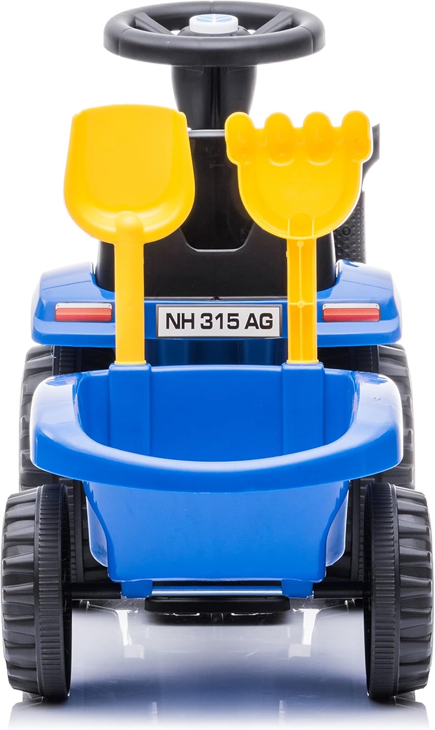 Kinder Rutschauto Rutschfahrzeug New Holland Traktor mit Anhänger Rutscherfahrzeug Kinderauto Kinder